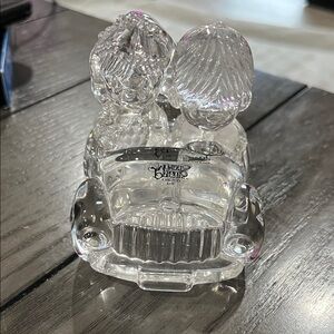 Precious Moments Clear Crystal “Wishing you roads of happiness”